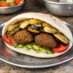 س طعمية بطاطس باذنجان