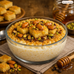 أرز بلبن بسبوسة و عسل