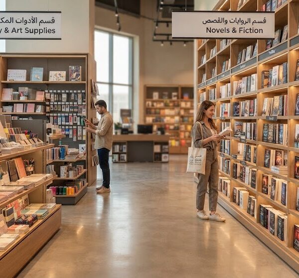 أدوات مكتبية وروايات