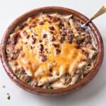 طاجن مكرونة مفروم