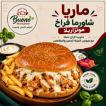 ماريا شاورما فراخ موتزاريلا