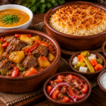 وجبة طاجن خضار باللحمة